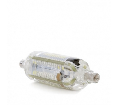 BOMBILLA LEDs R7S Silicona 80Mm 360º SMD3014 6W 600Lm 50.000H